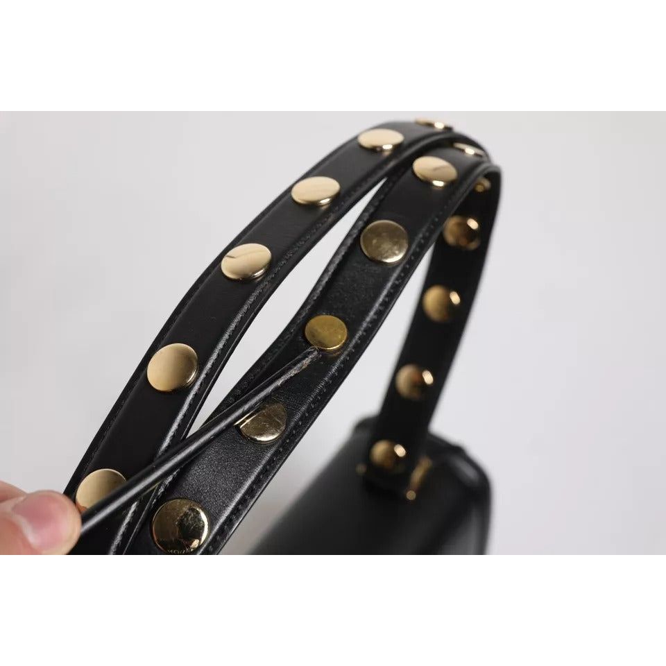 Dolce & Gabbana Black Joy Therapy Lola Studded Leather Crossbody Bag