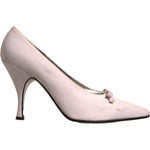 Dolce & Gabbana White Leather High Heels Women Pumps Shoes LA12385-39