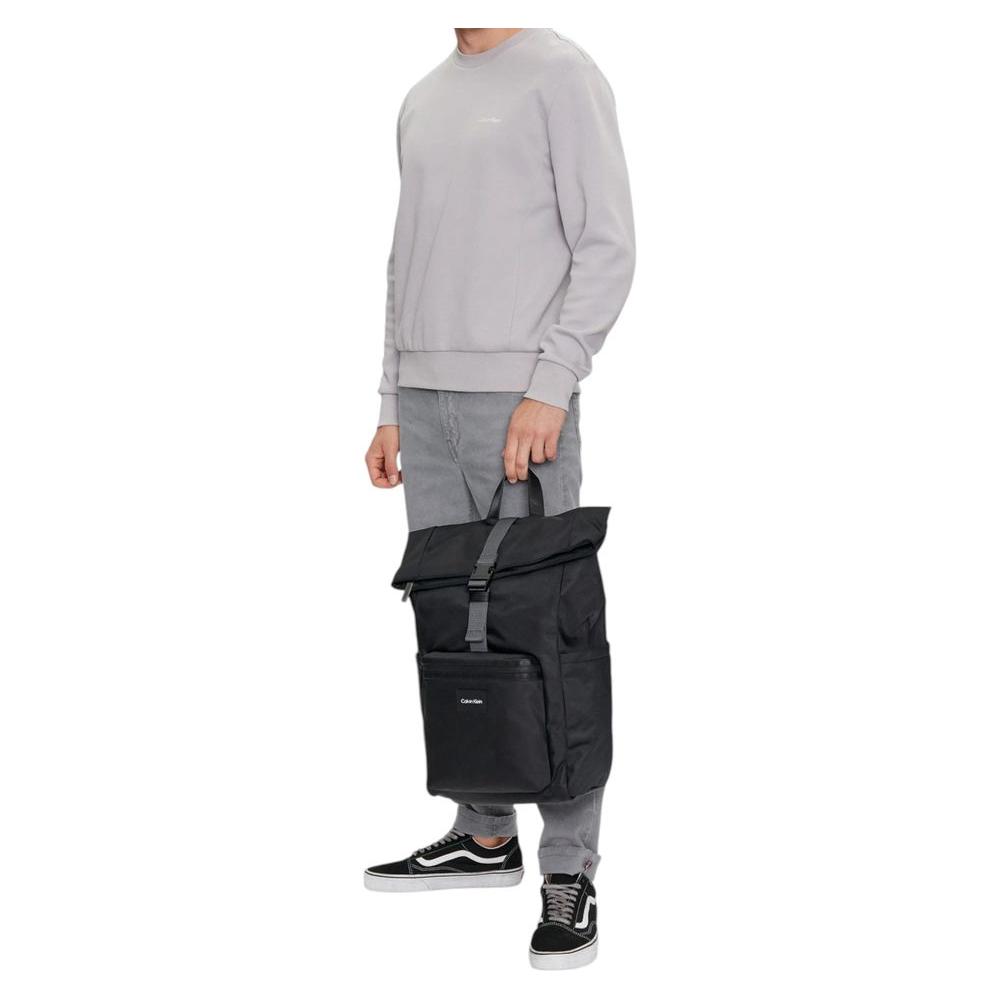 Calvin Klein Black Recycled Polyester Backpack