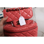 Chanel Pink Vinyl Leather Backpack Purse Bag CHA56