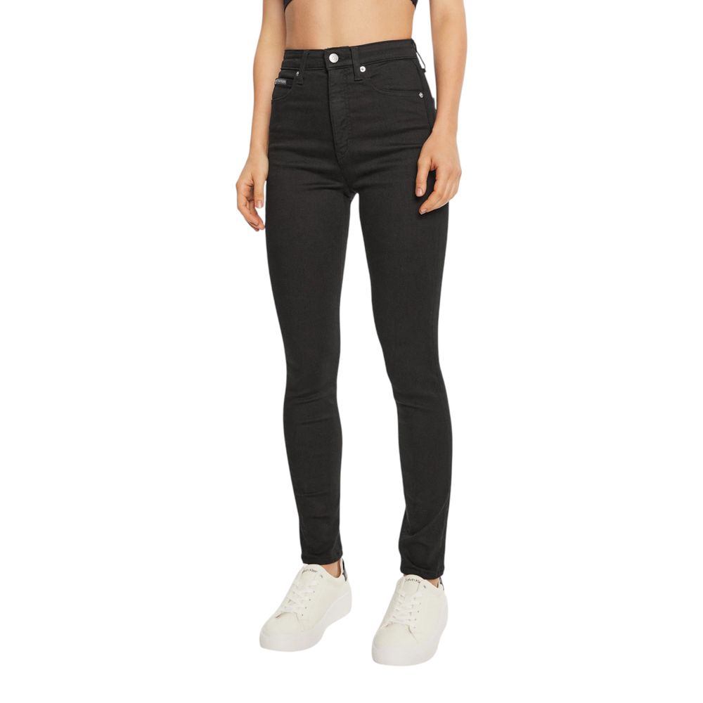 Calvin Klein Jeans Black Cotton Skinny Jean