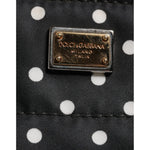 Dolce & Gabbana Black PolkaDot Nylon Shoulder Baby Tote Diaper Bag BAG4073