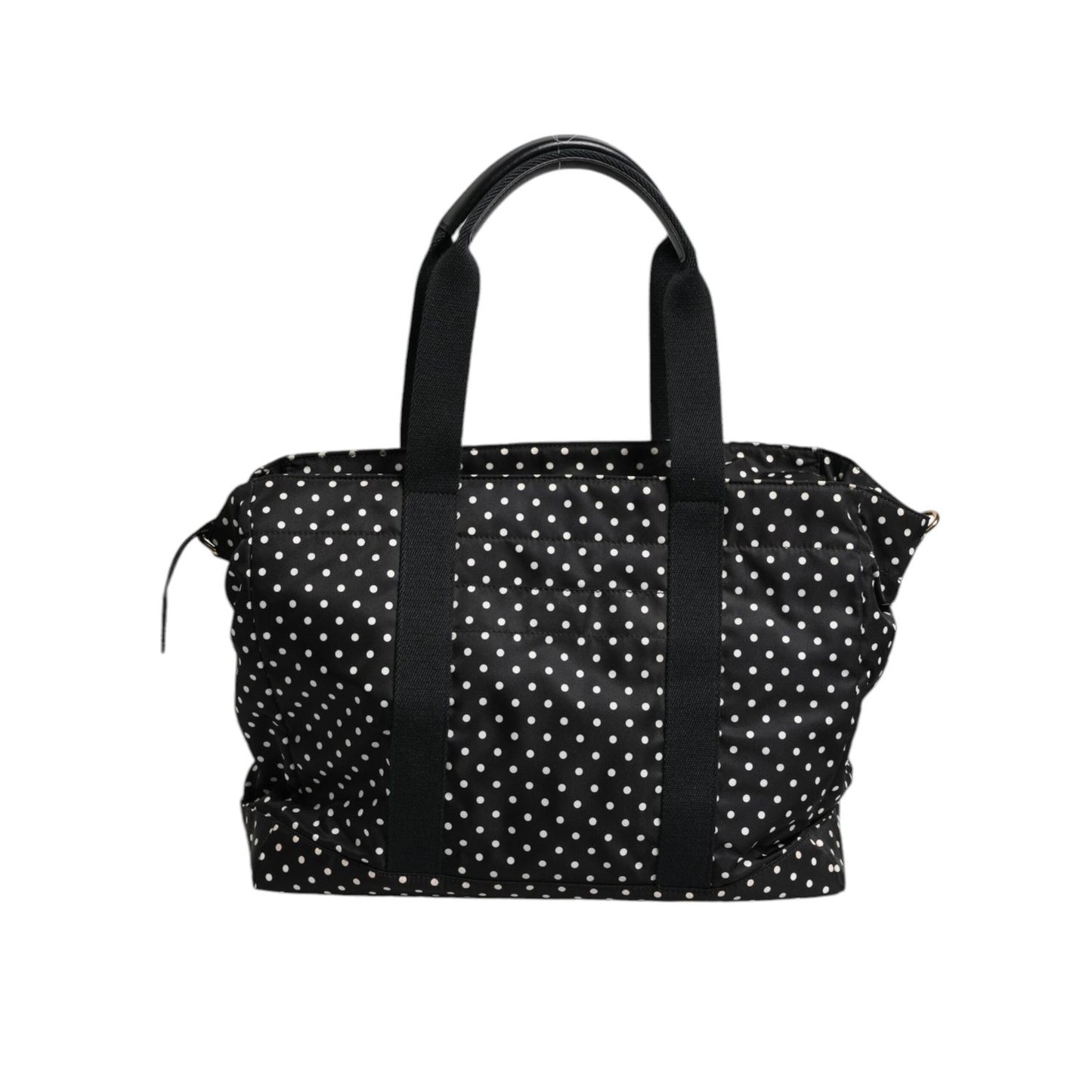 Dolce & Gabbana Black PolkaDot Nylon Shoulder Baby Tote Diaper Bag BAG4073