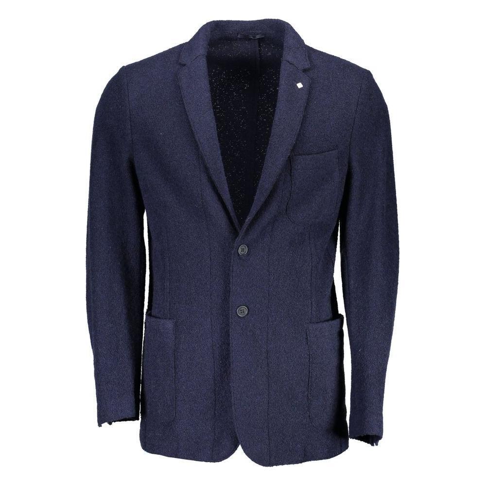 Gant Blue Wool Blazer Jacket GA-1054-IT50 | L