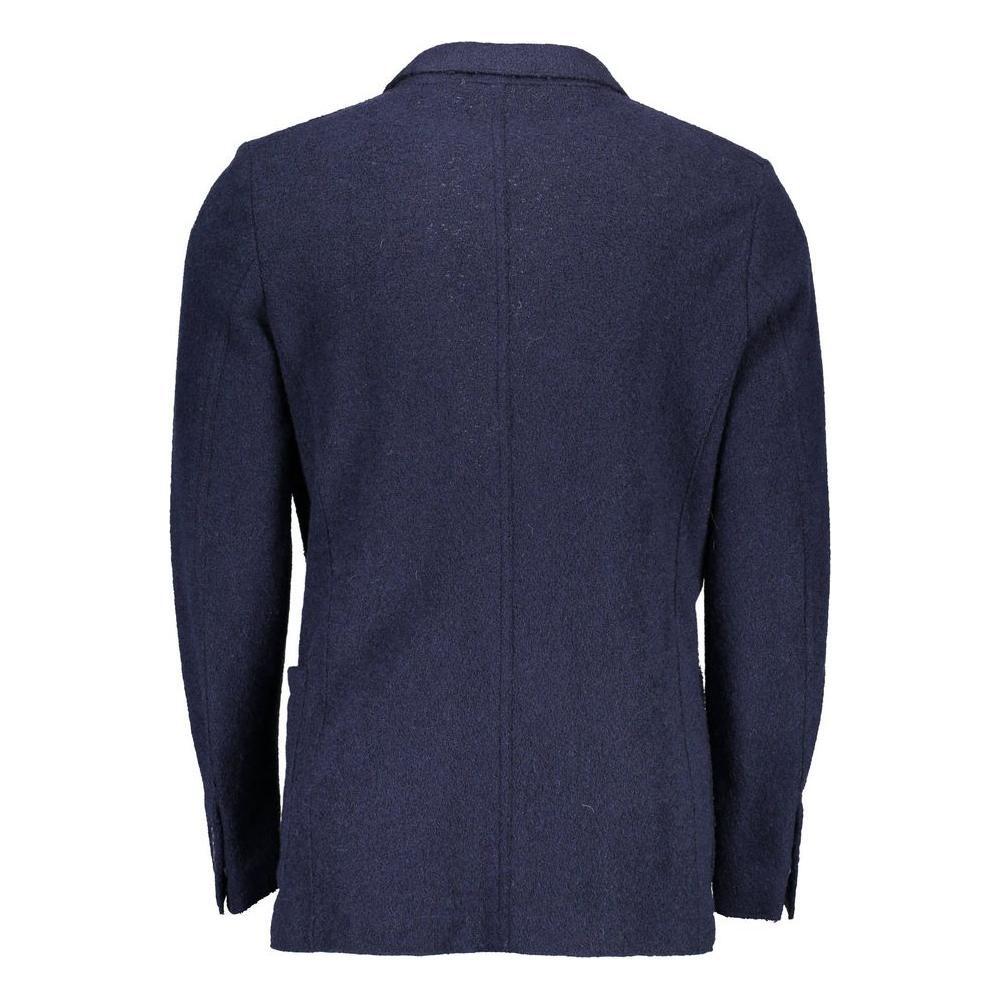 Gant Blue Wool Blazer Jacket GA-1054-IT50 | L