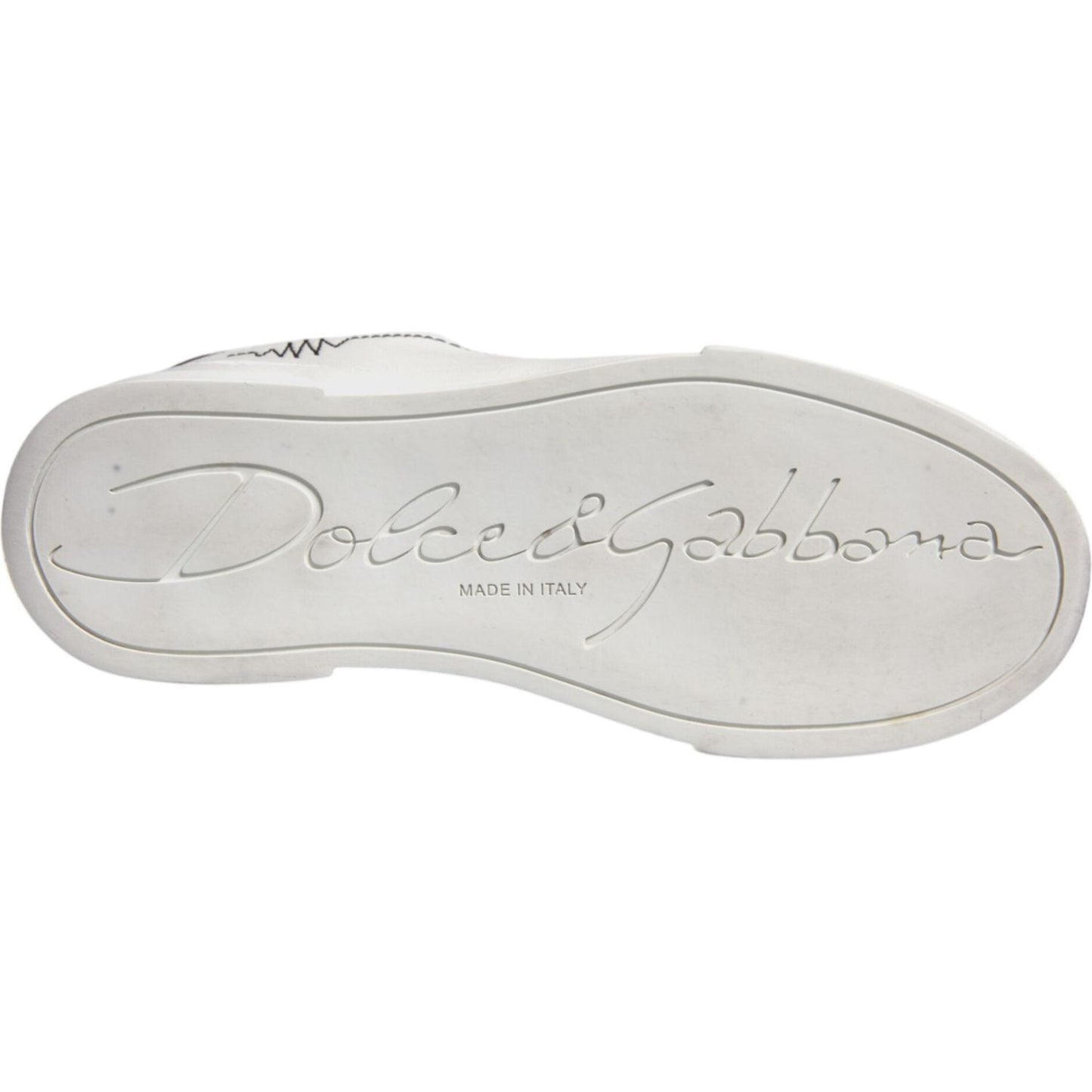 Dolce & Gabbana White Gold Leather Low Top Sneakers Shoes LA12423-37.5