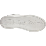 Dolce & Gabbana White Gold Leather Low Top Sneakers Shoes LA12423-37.5