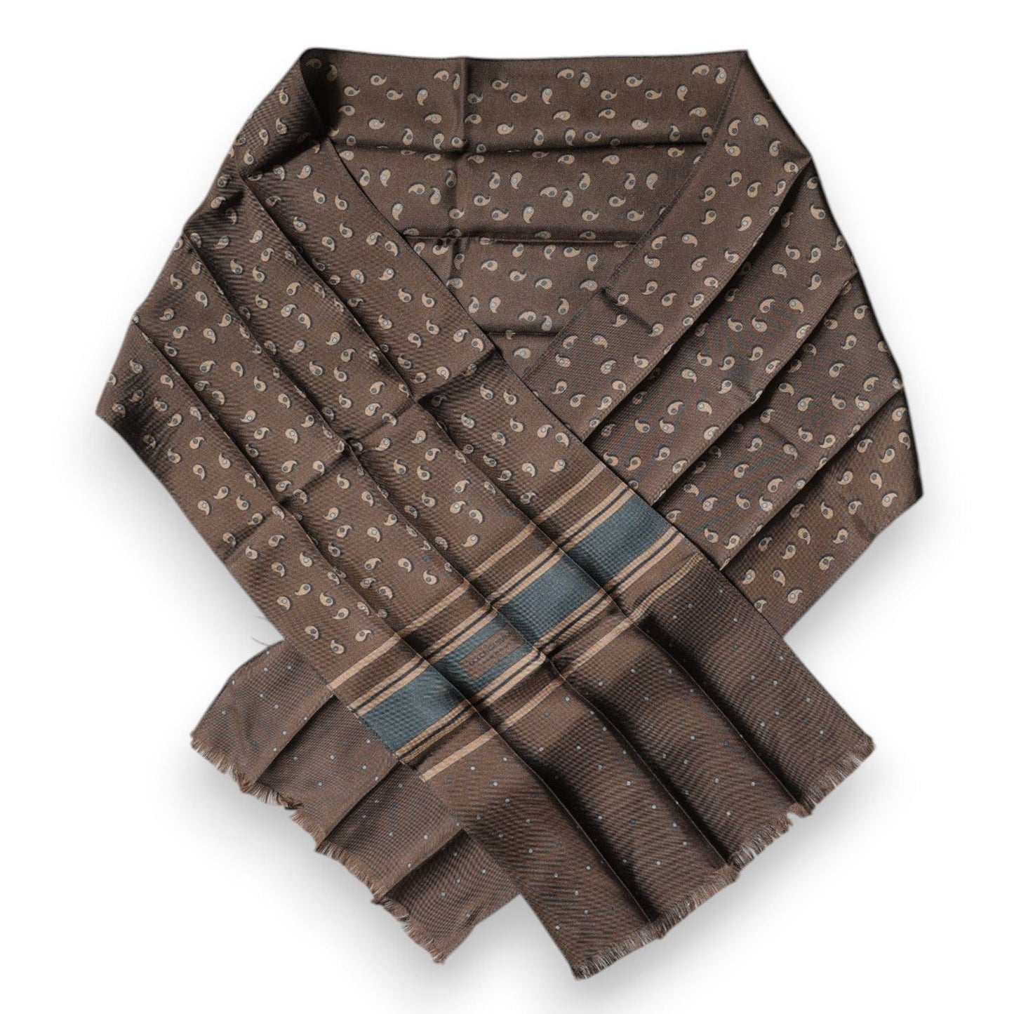 Dolce & Gabbana Brown Fantasy Silk Neck Wrap Shawl Scarf MS7305