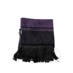 Dolce & Gabbana Purple Fantasy Silk Fringes Neck Wrap Scarf MS7444