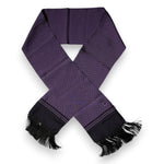 Dolce & Gabbana Purple Fantasy Silk Fringes Neck Wrap Scarf MS7444