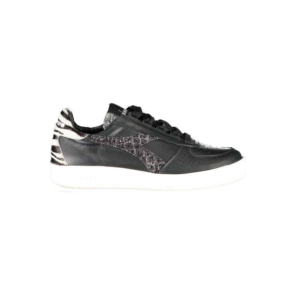 Diadora Black Leather Womens Sneaker DI-783-EU35.5/US5.5