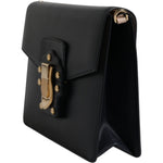 Dolce & Gabbana Black Calfskin Leather Shoulder Strap Bag BAG4307