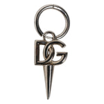 Dolce & Gabbana Silver Brass DG Logo Metal Ring Holder Keychain Keyring SMY10647