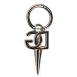 Dolce & Gabbana Silver Brass DG Logo Metal Ring Holder Keychain Keyring SMY10647