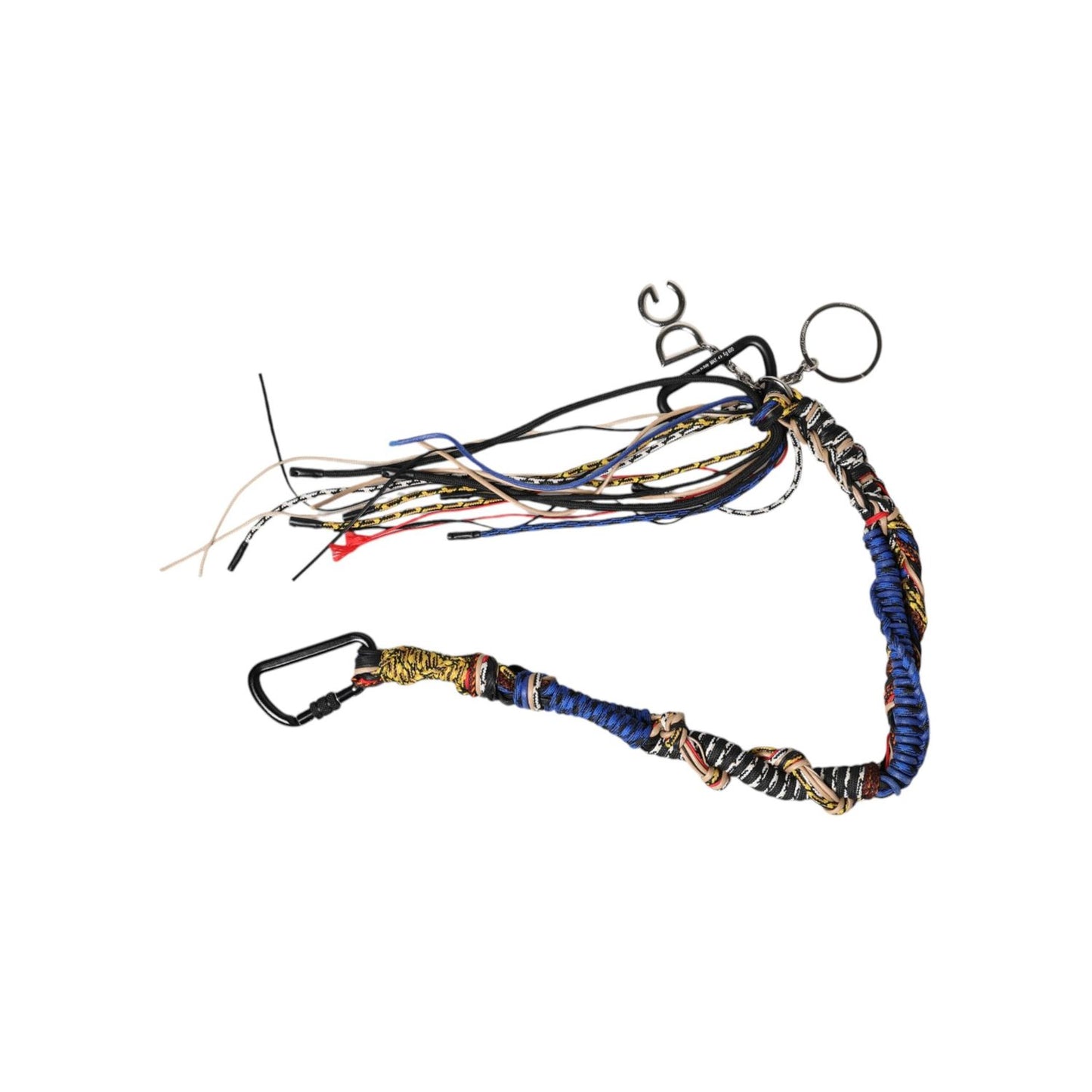 Dolce & Gabbana Multicolor Braided Rope Logo Bag Shoulder Strap SMY101062