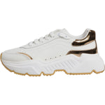 Dolce & Gabbana White Gold Daymaster Low Top Sneakers Shoes LA12518-40