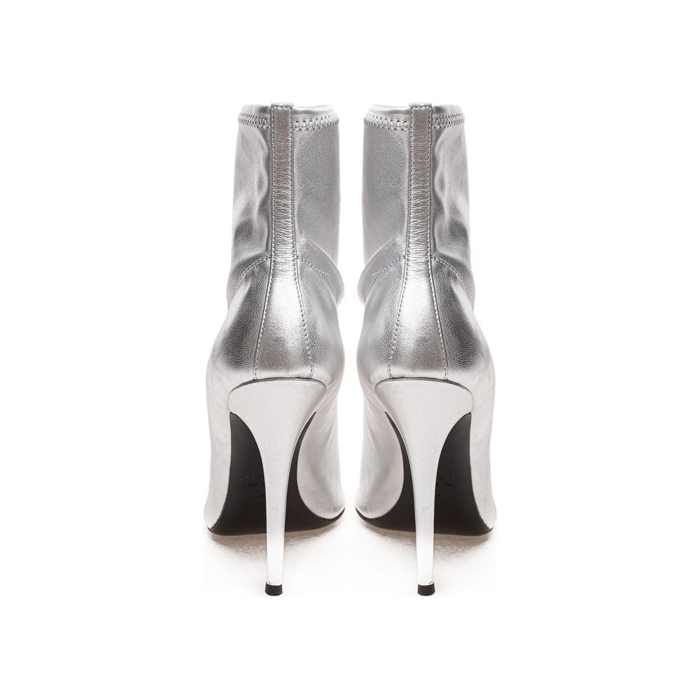 Giuseppe Zanotti Gray Leather Boot GI-5119668-EU38/US8
