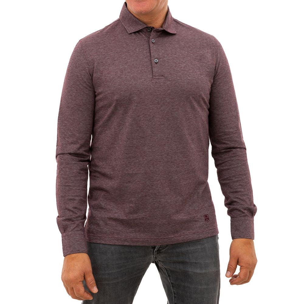 Corneliani Purple Cotton Polo Shirt CO-7728663-IT50 | L