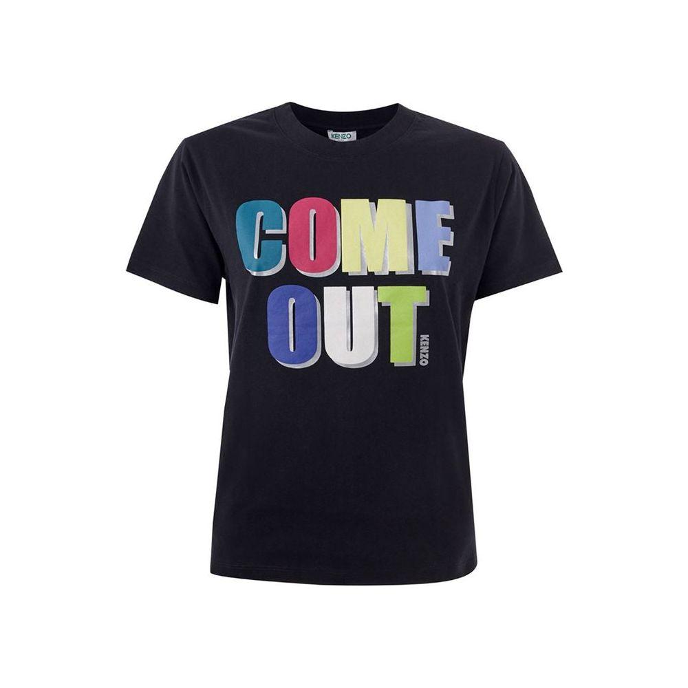 Kenzo Elegant Cotton Tee in Timeless Black KE-1359676-XS