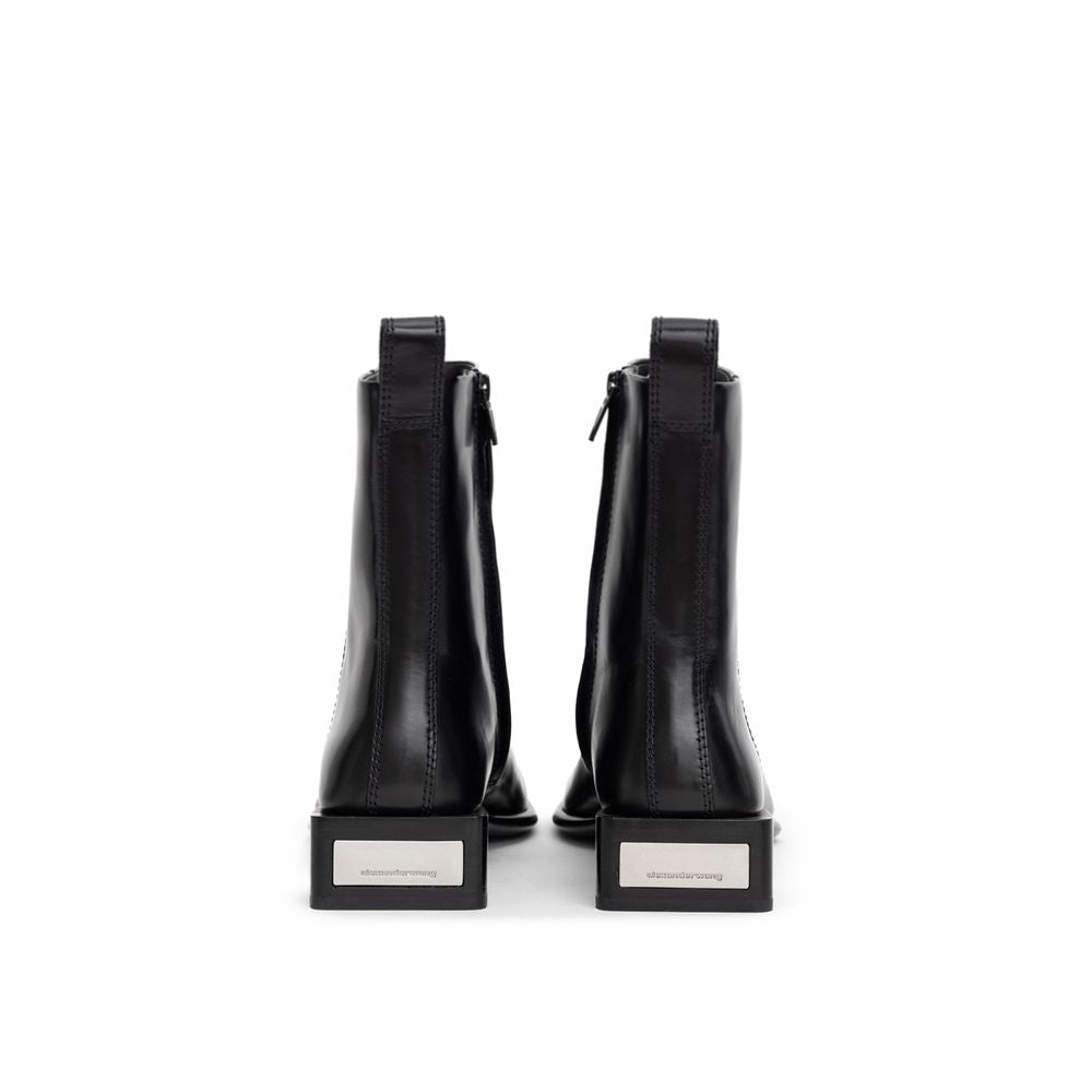 Alexander Wang Black Leather Boot AL-9000676-EU38/US8