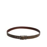 Dolce & Gabbana Brown Leather Classic Metal Logo Buckle Belt BEL9325-105