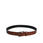 Dolce & Gabbana Brown Calf Leather Classic Metal Buckle Belt BEL9336-105