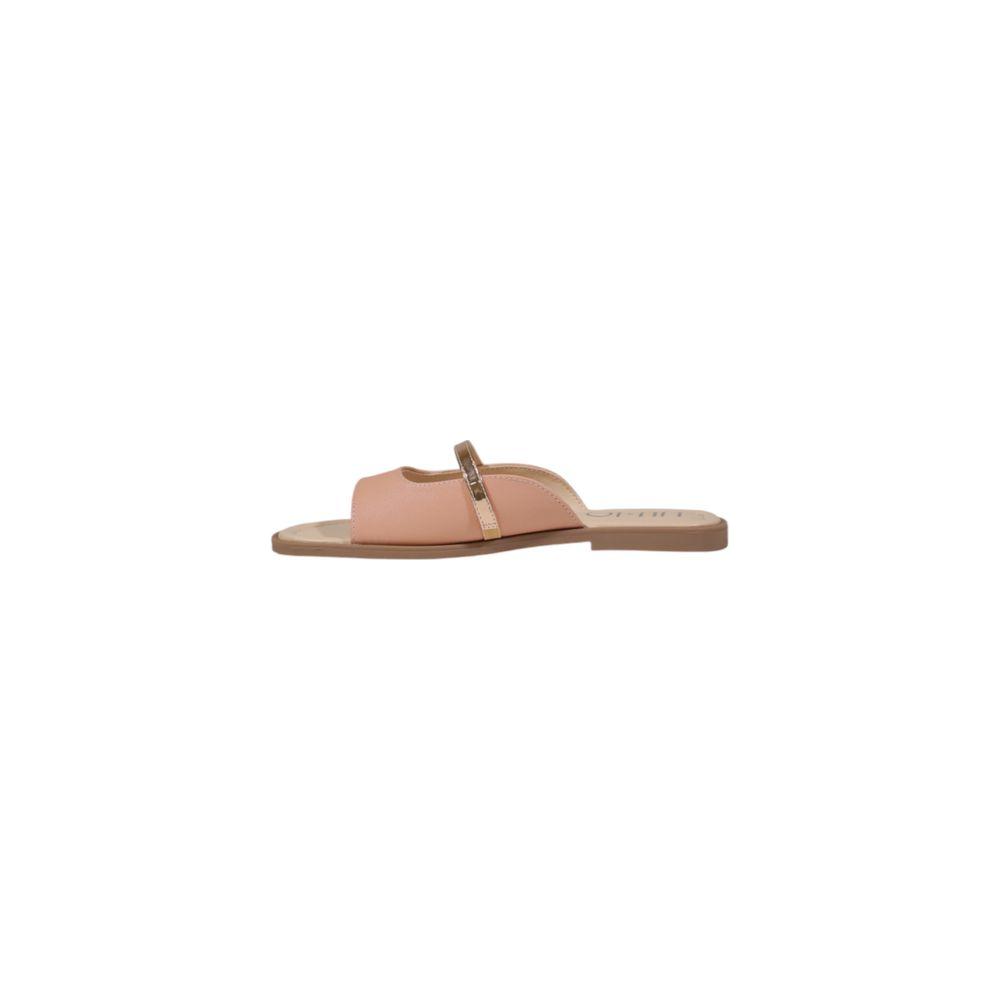 Liu Jo orange polyethylene sandal with metal detail and non-slip sole, perfect for elegant summer occasions.
