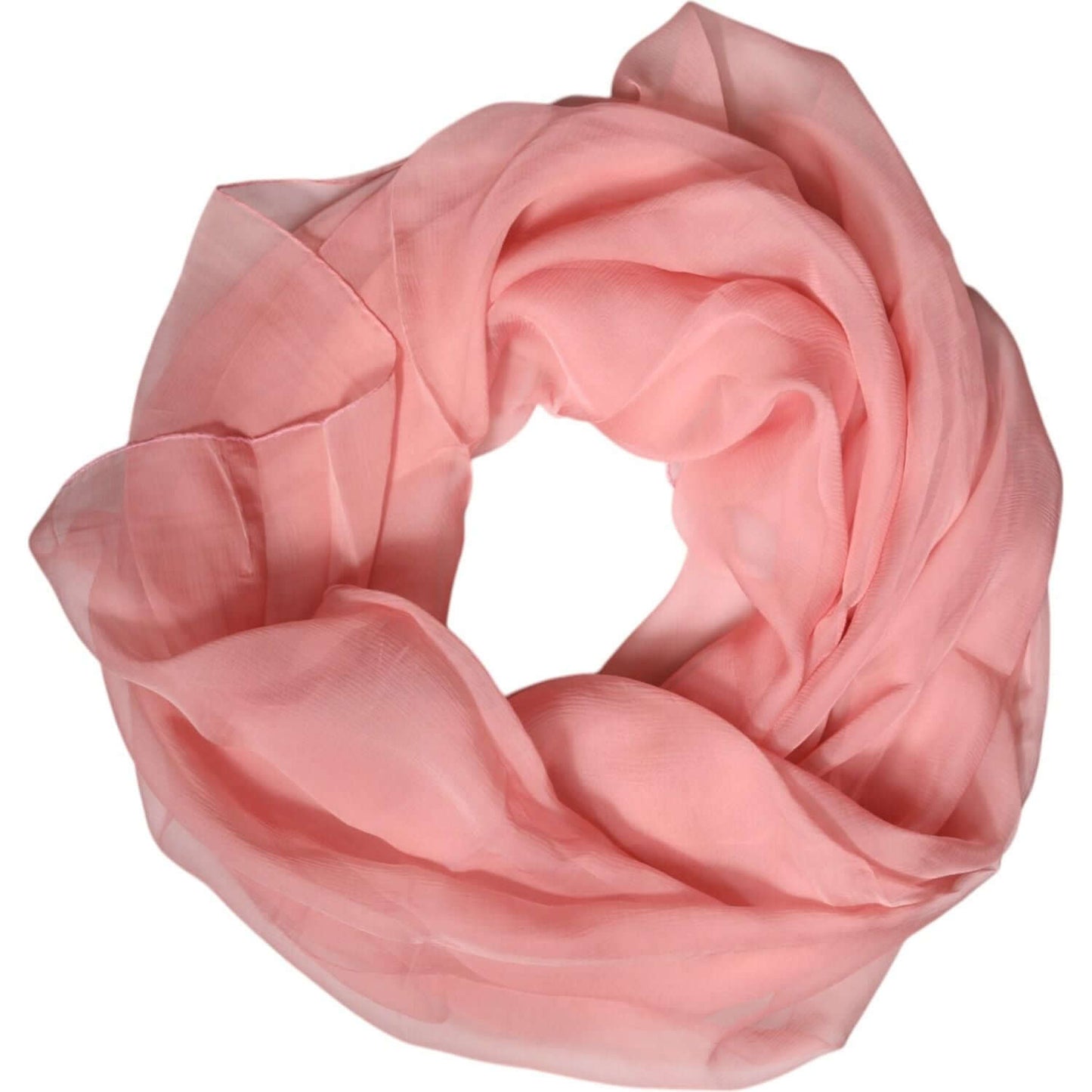 Dolce & Gabbana pink silk rectangle women's wrap shawl scarf with logo details, 135cm x 200cm, elegant Italian design.