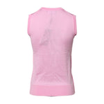 Dolce & Gabbana Pink Cashmere Round Neck Sleeveless Tank Top TSH878585-36