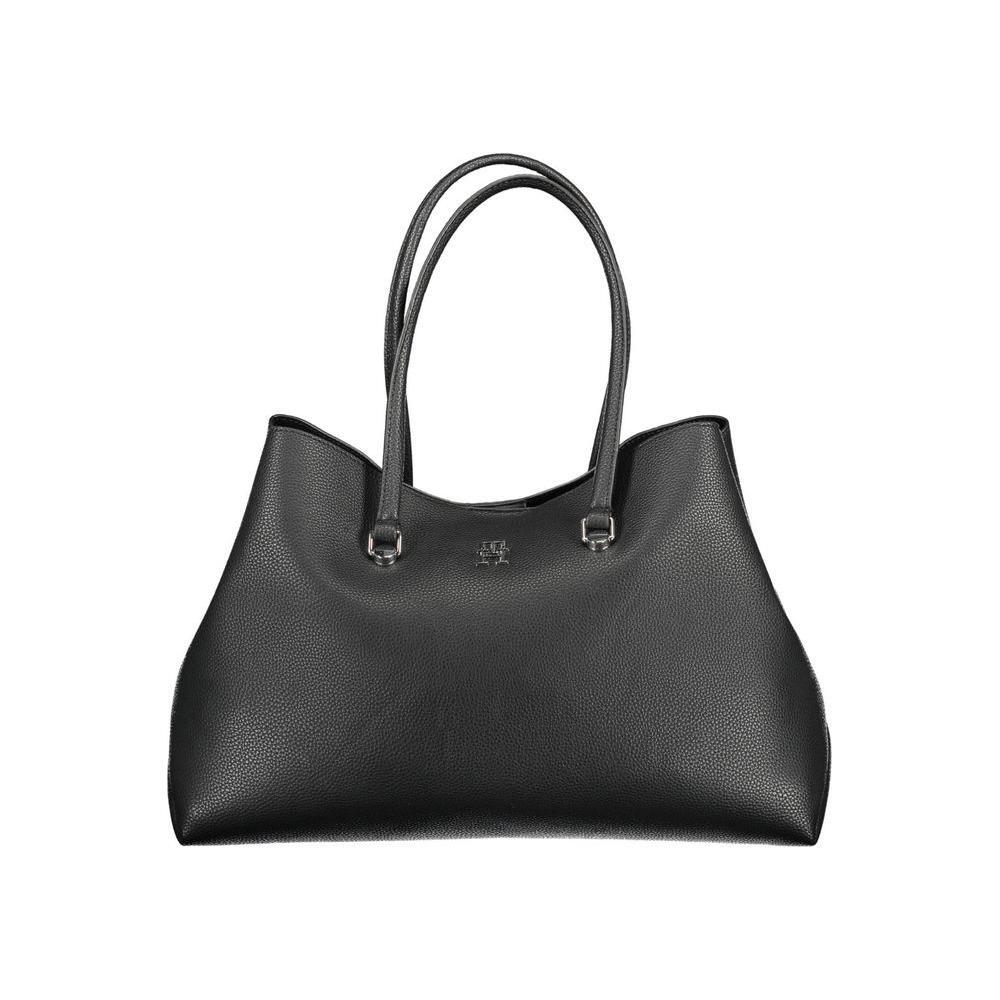 Tommy Hilfiger Black Polyester Women Handbag TO-17764