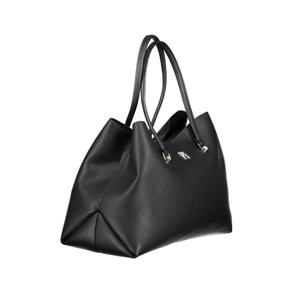 Tommy Hilfiger Black Polyester Women Handbag TO-17764