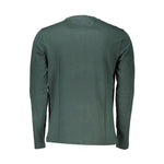 La Martina Elegant Crew Neck Green Tee with Embroidery LA-27008-XXL