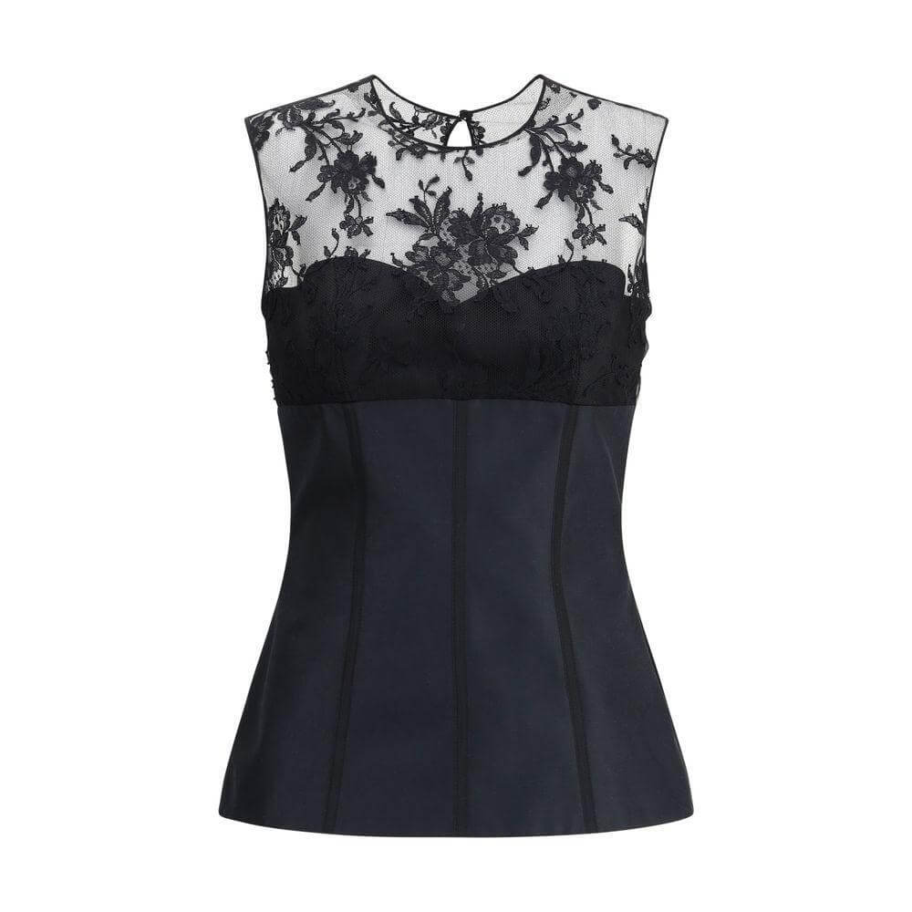 Alexander McQueen Lace Top AL-832038QEAGE1000-IT40 | M