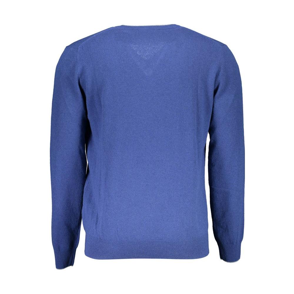 Harmont & Blaine Blue Wool Men Sweater