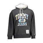 Tommy Hilfiger Black Cotton Mens Hoodie TO-10731-XXL