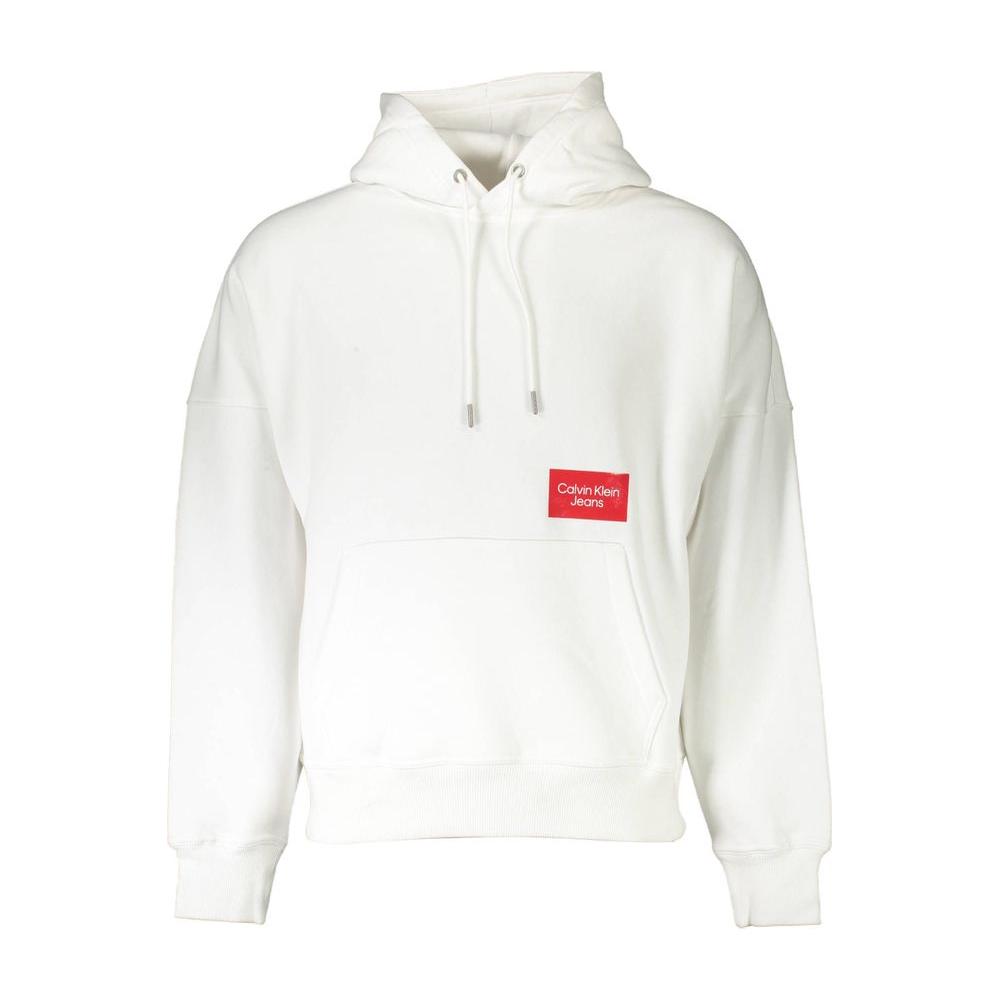 Calvin Klein White Cotton Men Sweater