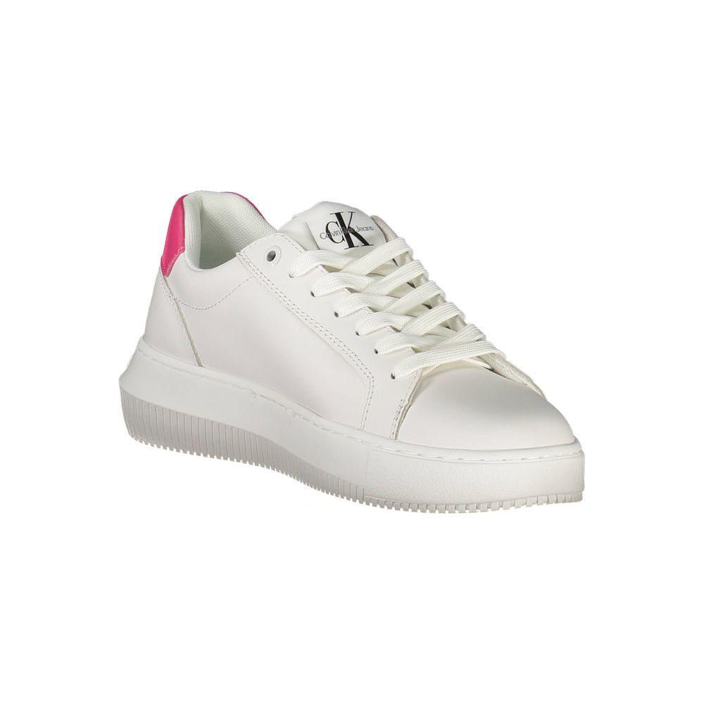 Calvin Klein White Leather Women Sneaker CA-17973-EU39/US9