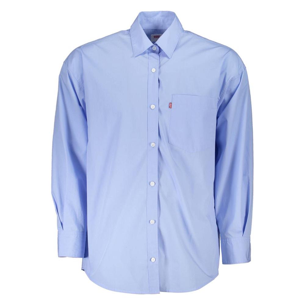 Levi's Light Blue Cotton Men Shirt