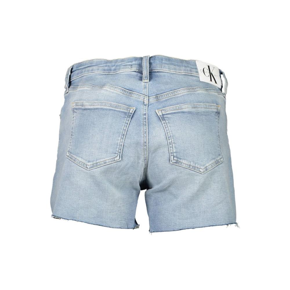 Calvin Klein Light Blue Cotton Women Shorts