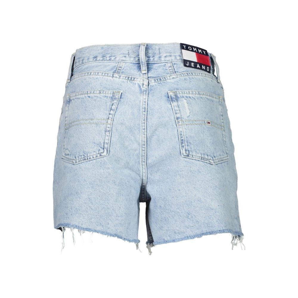 Tommy Hilfiger Light Blue Cotton Women Denim Short