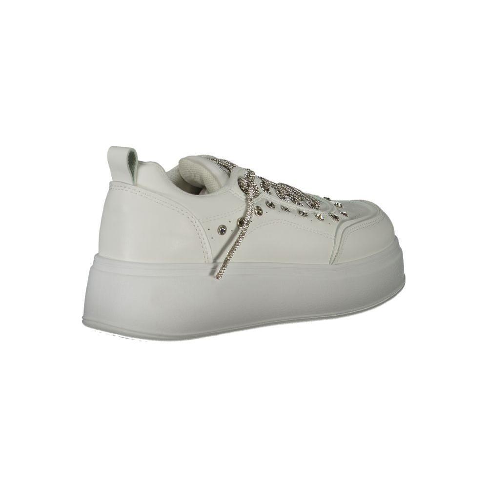 Laura Biagiotti White Polyethylene Women Sneaker LA-32793-EU40/US10