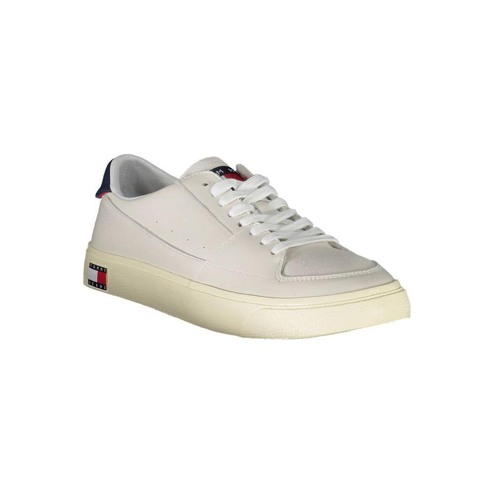 Tommy Hilfiger White Leather Men Sneaker