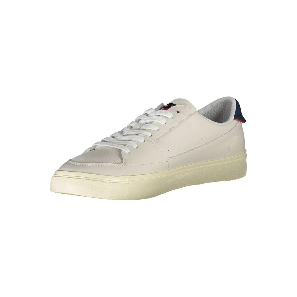 Tommy Hilfiger White Leather Men Sneaker