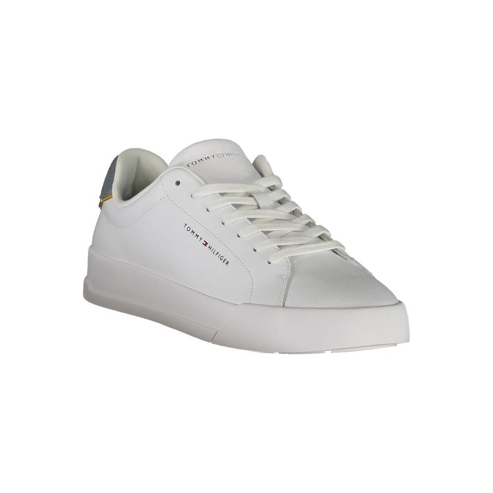 Tommy Hilfiger White Leather Men Sneaker