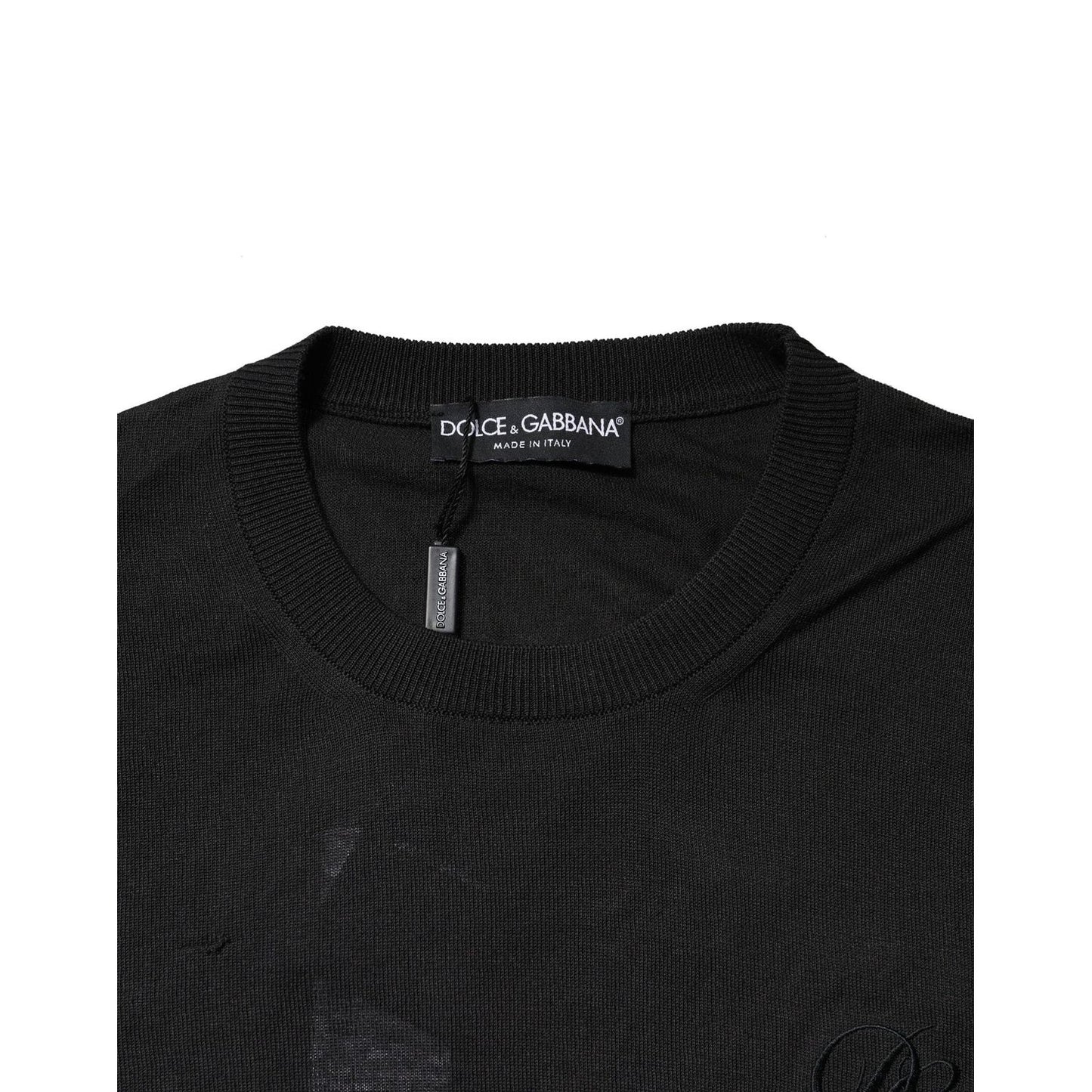 Dolce & Gabbana Dark Gray Cotton DG Logo Sweatshirt Sweater TSH90531-48