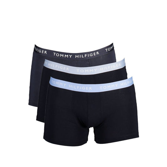 Tommy Hilfiger Black Cotton Men Boxer Trio Pack