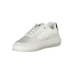 Calvin Klein Sleek White Lace-Up Sneakers with Contrast Details CA-28512-EU37/US7