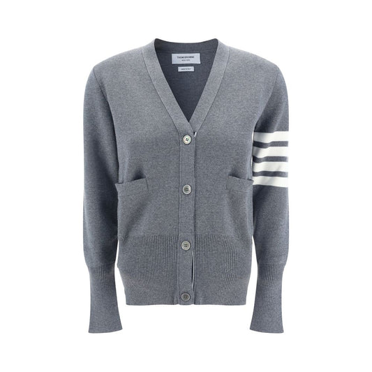 Thom Browne Gray Fleece Wool Cardigan