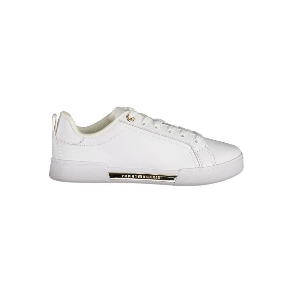 Tommy Hilfiger Chic White Lace-Up Sneakers with Contrast Detail TO-27120-EU36/US6