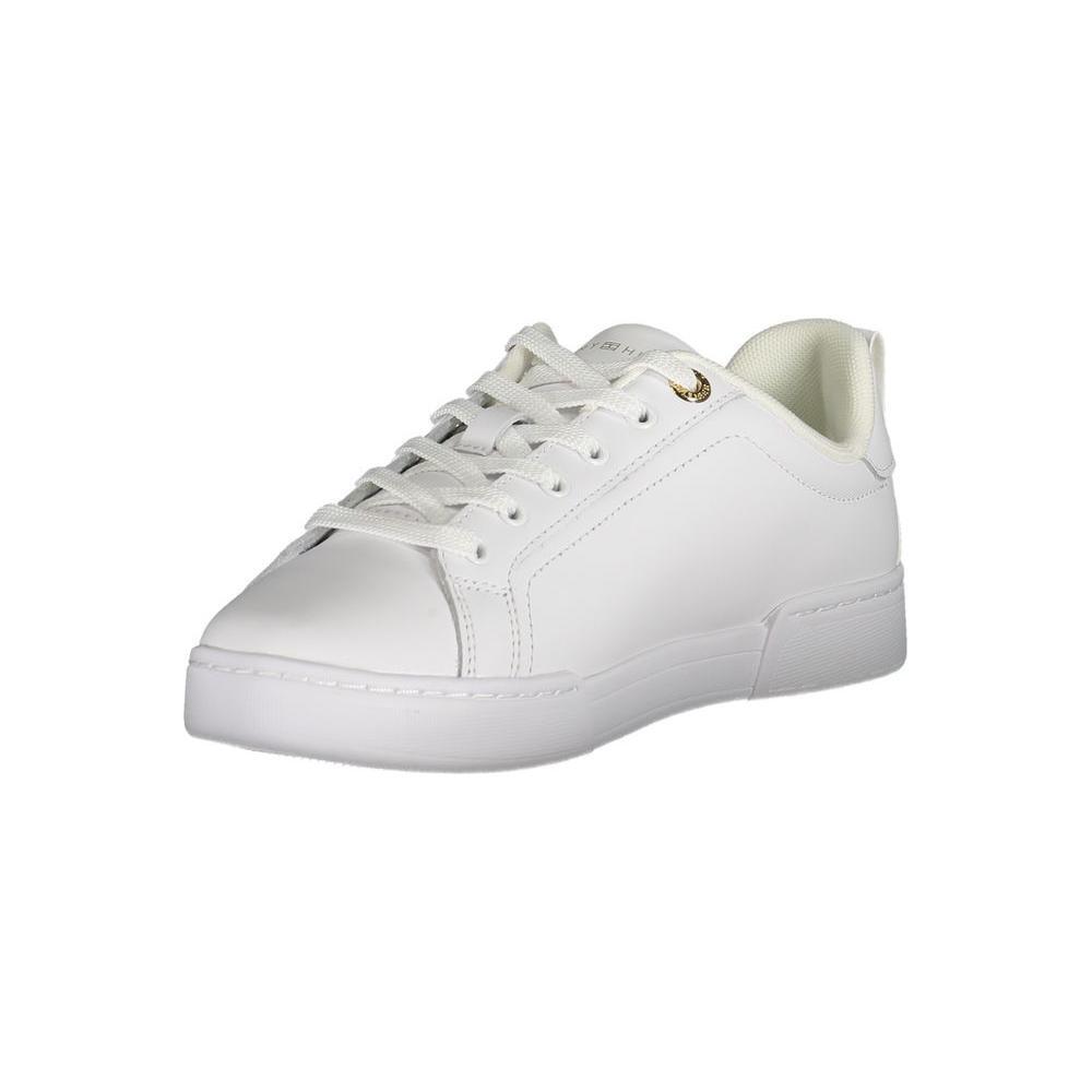 Tommy Hilfiger Chic White Lace-Up Sneakers with Contrast Detail TO-27120-EU36/US6